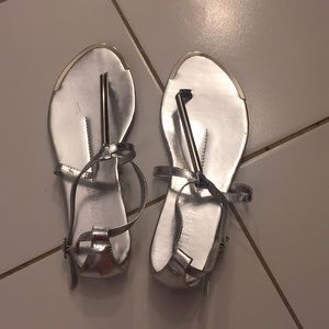 *BOGO 50%*Liliana Silver strap sandals